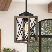DEWENWILS Metal Rustic Hanging Farmhouse Pendant Light