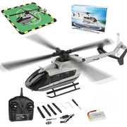 Bruce & Shark WL K160 Remote Control Helicopter WL K160, 6-Axis Gyro with Altitude Hold, 4CH 2.4GHz Flybarless Aircraft, Off-White