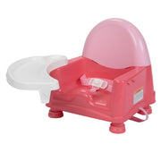 Safety 1st Easy Care Swing Tray Feeding Booster, Coral Crush, Portable, Adjustable Height, Dishwasher Safe, BO048FHV