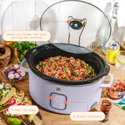 Beautiful 19475 6 Qt Programmable Slow Cooker, Lavender by Drew Barrymore
