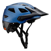 Ozark Trail Adult Bike Helmet with Rechargeable 9-Mode LED Rear Light, 16 Cooling Vents, Extended Rear Coverage, Adjustable Fit System, Blue