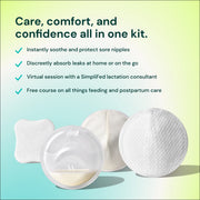 Willow Breastfeeding Care Kit, 23-Piece Nursing Set with Catch-All Milk Cups, Cooling Gel Nipple Pads, Reusable and Disposable Breast Pads, Storage Bags, 94747334