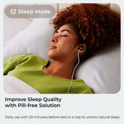 ZenoWell Luna Wearable Vagus Nerve Stimulator for Migraine Relief, Sleep Aid, Anxiety Reduction, 4 Modes, Silver
