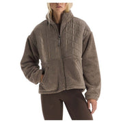 The North Face Womens Cabin Full Zip Fleece Jacket Mocha Brown M