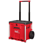 Milwaukee PACKOUT Rolling Drawer Tool Box, 19 in, Impact-Resistant Polypropylene, Metal-Reinforced Corners, 250 lb Capacity, 9 in All-Terrain Wheels, Collapsible Handle, Model 48-22-8420