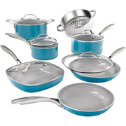 Gotham Steel 7414 Pots and Pans Set, 12 Pieces Kitchen Set