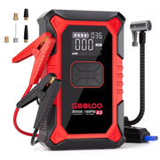 Gooloo A3 Portable Car Jump Starter with 3000A Peak Current, Built-In 150PSI Digital Tire Inflator, 12V Car Battery Charger Booster, LED Flashlight, Power Bank