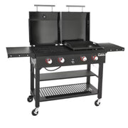 Cabela's Deluxe 4-Burner Grill and Griddle Combo, Outdoor Cooking Appliance