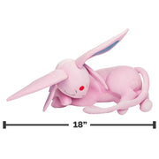 Jazwares Pokemon Espeon Sleeping Plush, 18-Inch, Premium Soft Polyester Stuffed Animal