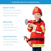 Melissa & Doug 4834 Fire Chief Role Play Costume Dress-Up Set (6 pcs)