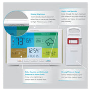 AcuRite 01071DI Weather Station for Temperature, Humidity & Lightning Detection With Barometer