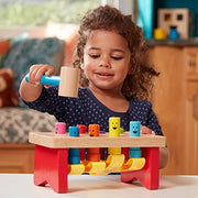 Melissa & Doug Deluxe Pounding Bench Toy for Toddlers
