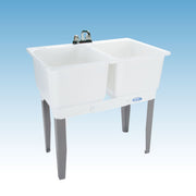 MUSTEE 36 in. x 34 in. Plastic Laundry Tub-22C