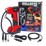 As Seen on TV 9475 Bullseye Tire Inflator Car Auto Tire Pump Portable, Red
