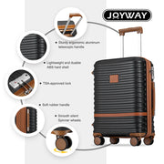 Joyway TR-010 Hardside Luggage Set 5-Piece Set & TSA Lock