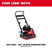 Milwaukee 49-49-2010 20 Inch Plate Compactor Water Tank Kit, 3.5 Gallon HDPE, Adjustable Flow Rate Dial
