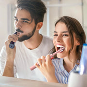 Sejoy TB8132A-CE-PIN Rechargeable Toothbrush Electric with 7 Tooth Heads, Pink