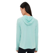 Columbia PFG Wild Cast Sun Hoodie Women's Marine Light Omni-Shade UPF 50 Omni-Freeze Cooling Omni-Wick 2118591-482