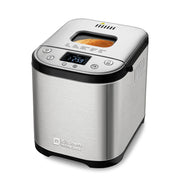 Kitchen In The Box BM01 15-in-1 2LB Stainless Steel Automatic Bread Maker With Recipes, Silver