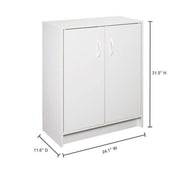ClosetMaid 24 in. W x 32 in. H White Stackable 2-Door Organizer-8982