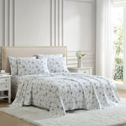 Lenox 990437137 Flannel Sheet Set, Queen, 100% Cotton, Multicolor Snow Day Design
