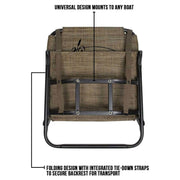 Avery Quick-Set Swiveling Boat Seat