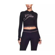 Elegantia Goods Womens High-Waisted Two-Piece Suit, Casual Long Pants and Relaxed Fit Top, Wrinkle-Resistant Black