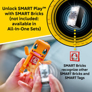 LEGO Pokmon SMART Play Charmander and Geodude's Cavern Clash Interactive Building Toy with 2 SMART Tags and 2 Figures Ages 6+ 198 Pieces 6589478