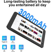 YQSavior 2024 Android 14 Tablet 7 Inch Kids Tablet 4GB RAM 32GB ROM Quad-core Processor 5MP Camera 5G Wifi