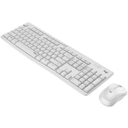 Logitech MK270 Wireless Keyboard and Mouse Combo, Full Size Keyboard with Number Pad and Multimedia Hotkeys, Off White, 2.4 GHz Wireless, 920-013290