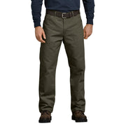 Dickies Relaxed-Fit Straight-Leg Carpenter Duck Jeans for Men - Rinsed Moss Green - 32x32