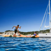 Costway 3-Layer Floating Water Pad 12' x 6' Orange