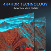 Vinci S2-4K 4K Portable Monitor 15.6'' 3840x2160 UHD USB-C Monitor, 100% sRGB, 1000:1 Contrast Ratio IPS Computer Display HDR, Travel Monitor w/Speakers & Smart Cover for Laptop Xbox PS5 Switch PC Phone