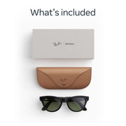 Ray-Ban Meta Skyler Gen 2 Smart AI Glasses, Shiny Black Frame, Transitions Graphite Green Lenses, 12 MP Camera, Open-Ear Audio, 8-Hour Battery Life, 0RW4014