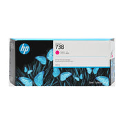 HP 738 Magenta High Capacity Ink Cartridge, 300 ml, DesignJet T850 T950 Compatible, 676M7A