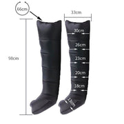 Presoterapia Air Compression Leg Massager Wraps, 6 Chambers, LCD Display, Adjustable Pressure, Foot and Calf Massage