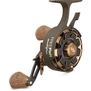 Rapala 13 Fishing FreeFall Trick Shop Inline Ice Fishing Reel, Right Hand, Carbon Fiber Frame, Magnetic Drop Speed Adjustment, 2.5:1 Gear Ratio, BBCFFTS252.5-RH