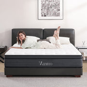 Vantto Full Size Mattress, 12 Inch Hybrid Memory Foam Mattress in a Box