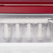 Mainstays MS9502550614-04 Countertop Ice Maker, Red Sedona, 9 Bullet Cubes, 2 Ice Sizes