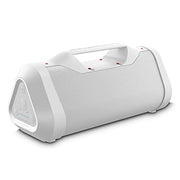 Monster 2MNSK0928W0L2 Blaster 3.0 Portable Speaker, 120W Wireless Bluetooth Speaker, IPX5 Rechargeable Waterproof Bluetooth Speaker with USB Charge Out & Aux Input, White