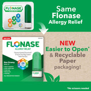 Flonase Allergy Relief Nasal Spray, 24-Hour Non-Drowsy Multi-Symptom Allergy Medicine, Metered Spray, 144 Sprays Each, Twin Pack