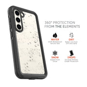 Body Glove 100007925 Tidal Waterproof Phone Case for Samsung Galaxy S23+ 5G - Black/Clear