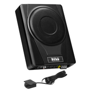 BOSS BASS8 Audio Systems BASS8 8 Inch Under Seat Powered Car Subwoofer Amplifier, For Truck, Boxes and Enclosures, Remote Subwoofer Control
