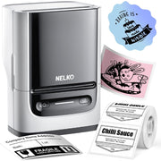 Nelko PM220  Label Maker Machine with Tape, Bluetooth Label Printer, 2 Inch Portable Thermal Printer for Small Business, Address, Logo, Clothing, Sticker...