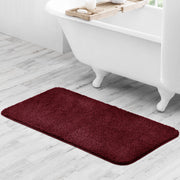 Mainstays Basic Polyester Bath Rug, Large 24 in x 40 in, Red, Rectangle, Skid-Resistant Backing