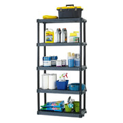 Plano PLA9618SB 5-Shelf Heavy Duty Plastic Storage Shelves, 73