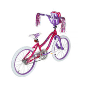 Dynacraft 8114-68 20 inch Girls Rule Bike for Girls with Handlebar Bag, Pink/Purple