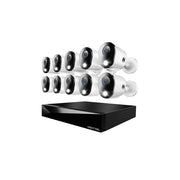 Night Owl CL-FT8D2-1610L 20 Channel (16 Wired 4 Wi-Fi) 4K DVR Security System with 2TB Hard Drive and 10 Wired 4K Deterrence Cameras with 2-Way Audio