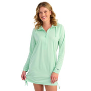 HUK Pursuit Coverup Dress, Performance Fishing Swimwear with UPF 50+ Sun Protection, Seafoam Mist, Medium, H6120119