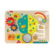 Fisher-Price JDM53 Wooden Activity Station Baby Busy Board Toy for Developmental Play